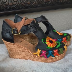 Mexican Sandal Wedge (Huarache) size Women's size 6.5